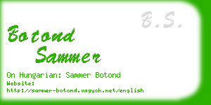 botond sammer business card